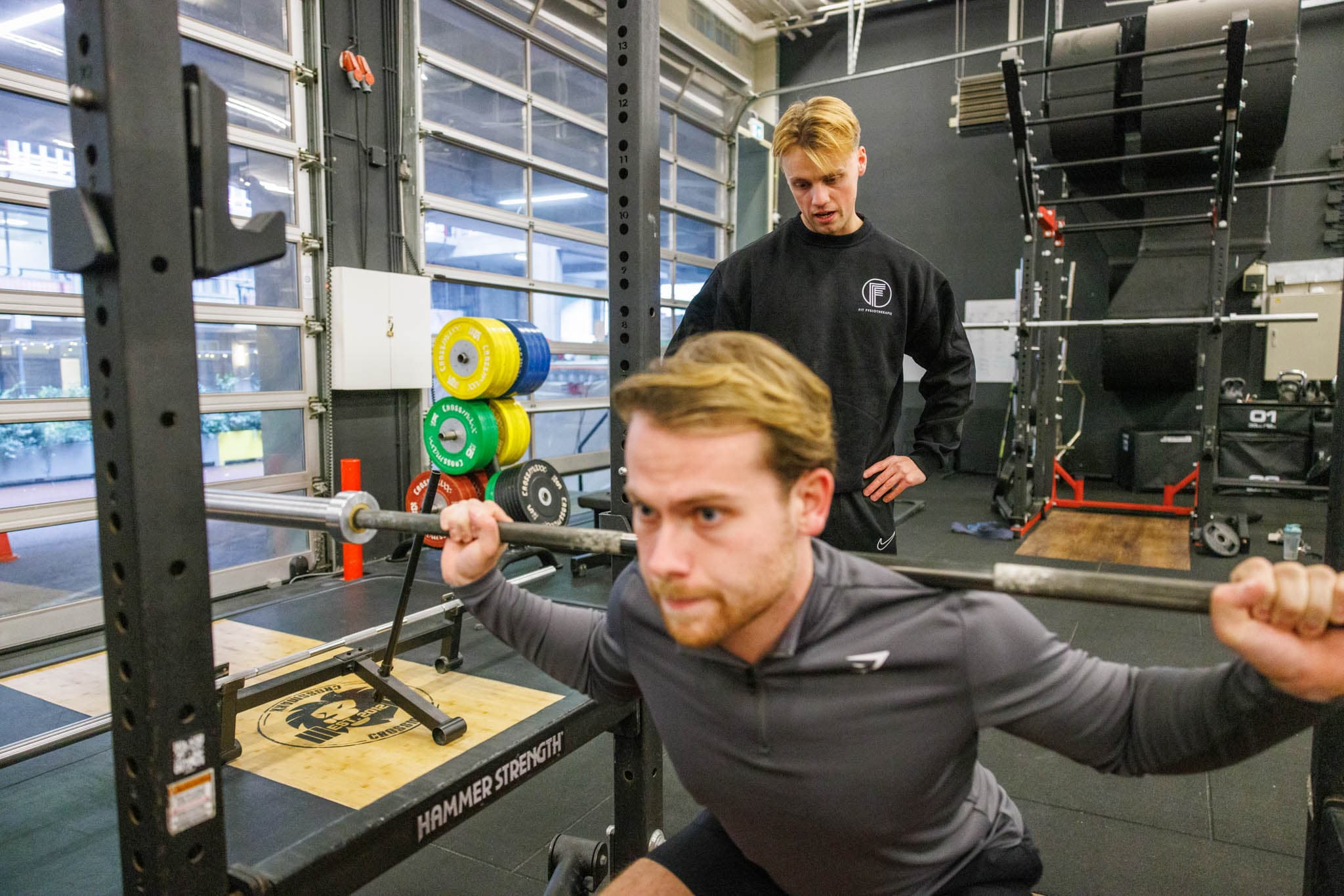 Oefentherapie in de oefenzaal in Rotterdam.